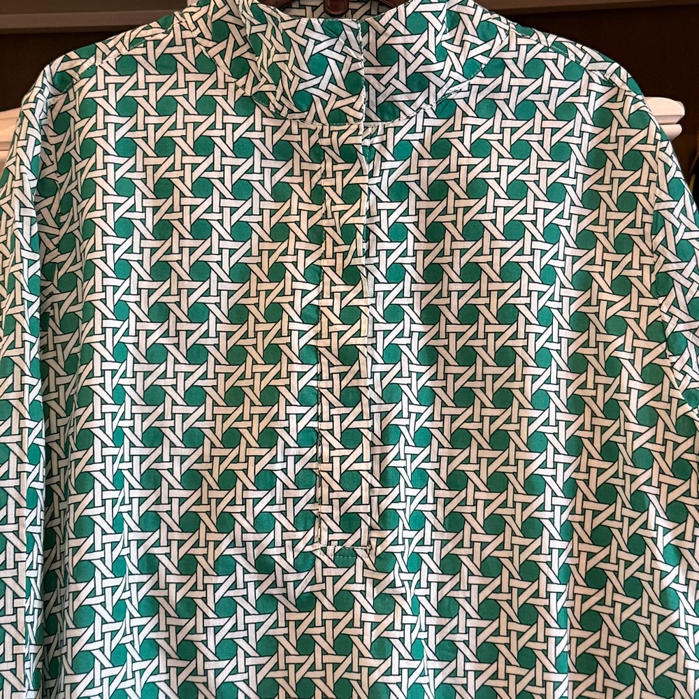 Jude Connally XXL cricket top tunic petite rattan jade green nwt - Picture 8 of 9